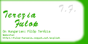 terezia fulop business card